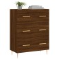 vidaXL Credenza Rovere Marrone 69,5x34x90 cm in Legno Multistrato vidaXL Credenza Rovere Marrone 69,5x34x90 cm in Legno Multistrato