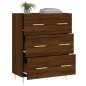 vidaXL Credenza Rovere Marrone 69,5x34x90 cm in Legno Multistrato vidaXL Credenza Rovere Marrone 69,5x34x90 cm in Legno Multistrato