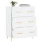 vidaXL Credenza Bianca 69,5x34x90 cm in Legno Multistrato vidaXL Credenza Bianca 69,5x34x90 cm in Legno Multistrato
