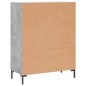 vidaXL Credenza Grigio Cemento 69,5x34x90 cm in Legno Multistrato vidaXL Credenza Grigio Cemento 69,5x34x90 cm in Legno Multistrato