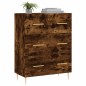 vidaXL Credenza Rovere Fumo 69,5x34x90 cm in Legno Multistrato vidaXL Credenza Rovere Fumo 69,5x34x90 cm in Legno Multistrato