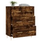 vidaXL Credenza Rovere Fumo 69,5x34x90 cm in Legno Multistrato vidaXL Credenza Rovere Fumo 69,5x34x90 cm in Legno Multistrato