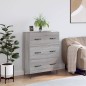 vidaXL Credenza Grigio Sonoma 69,5x34x90 cm in Legno Multistrato vidaXL Credenza Grigio Sonoma 69,5x34x90 cm in Legno Multistrato