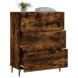 vidaXL Credenza Rovere Fumo 69,5x34x90 cm in Legno Multistrato vidaXL Credenza Rovere Fumo 69,5x34x90 cm in Legno Multistrato