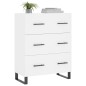 vidaXL Credenza Bianca 69,5x34x90 cm in Legno Multistrato vidaXL Credenza Bianca 69,5x34x90 cm in Legno Multistrato