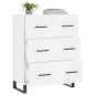 vidaXL Credenza Bianca 69,5x34x90 cm in Legno Multistrato vidaXL Credenza Bianca 69,5x34x90 cm in Legno Multistrato