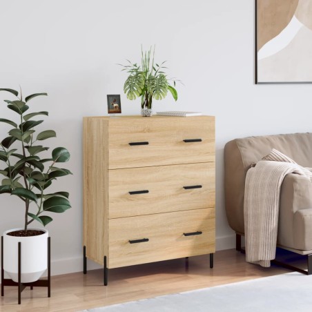 vidaXL Credenza Rovere Sonoma 69,5x34x90 cm in Legno Multistrato