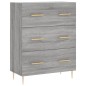 vidaXL Credenza Grigio Sonoma 69,5x34x90 cm in Legno Multistrato vidaXL Credenza Grigio Sonoma 69,5x34x90 cm in Legno Multistrato