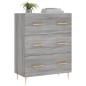 vidaXL Credenza Grigio Sonoma 69,5x34x90 cm in Legno Multistrato vidaXL Credenza Grigio Sonoma 69,5x34x90 cm in Legno Multistrato