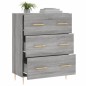 vidaXL Credenza Grigio Sonoma 69,5x34x90 cm in Legno Multistrato vidaXL Credenza Grigio Sonoma 69,5x34x90 cm in Legno Multistrato