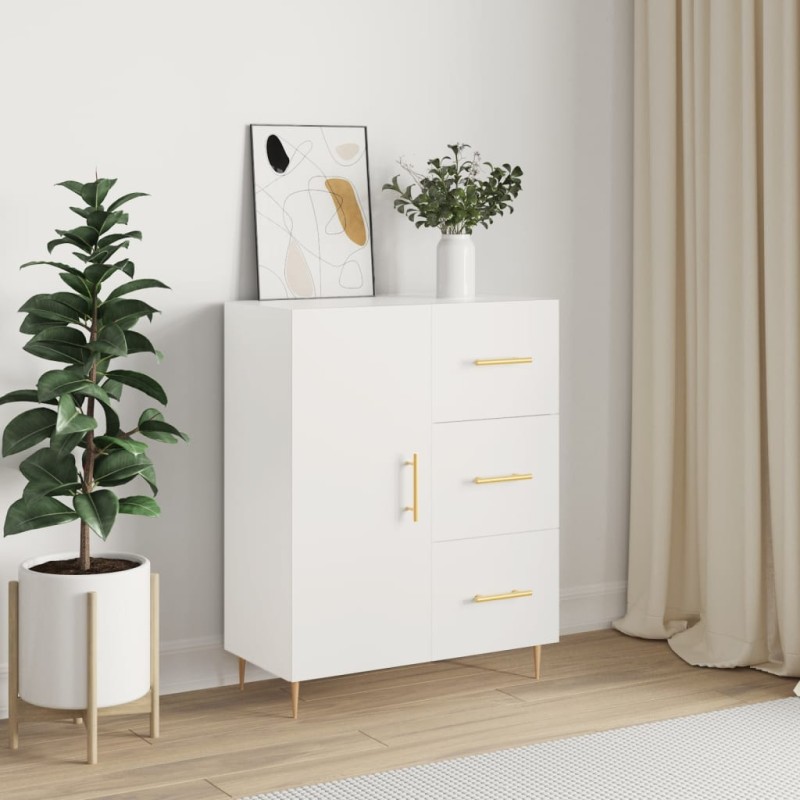vidaXL Credenza Bianca 69,5x34x90 cm in Legno Multistrato vidaXL Credenza Bianca 69,5x34x90 cm in Legno Multistrato