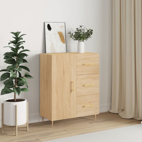 vidaXL Credenza Rovere Sonoma 69,5x34x90 cm in Legno Multistrato