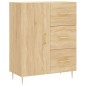 vidaXL Credenza Rovere Sonoma 69,5x34x90 cm in Legno Multistrato vidaXL Credenza Rovere Sonoma 69,5x34x90 cm in Legno Multistrato