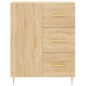 vidaXL Credenza Rovere Sonoma 69,5x34x90 cm in Legno Multistrato vidaXL Credenza Rovere Sonoma 69,5x34x90 cm in Legno Multistrato