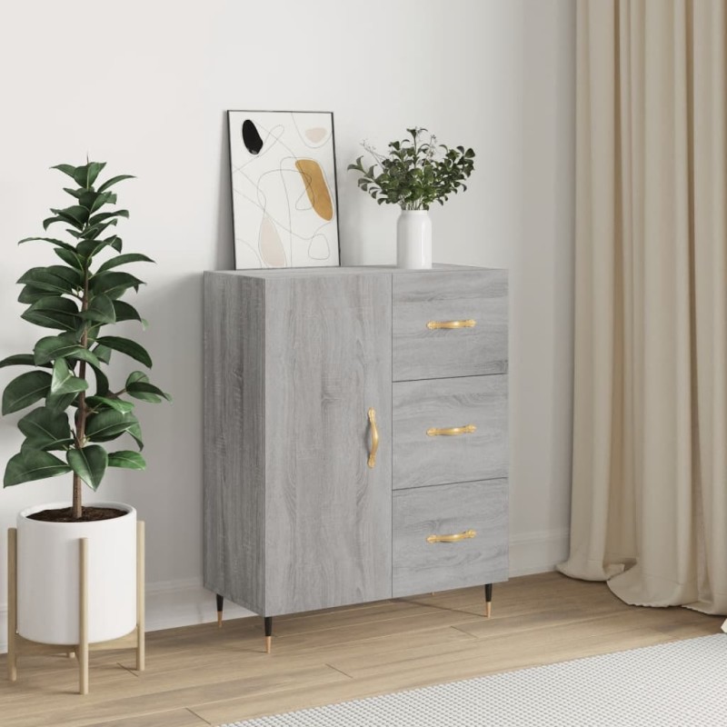 vidaXL Credenza Grigio Sonoma 69,5x34x90 cm in Legno Multistrato vidaXL Credenza Grigio Sonoma 69,5x34x90 cm in Legno Multistrato