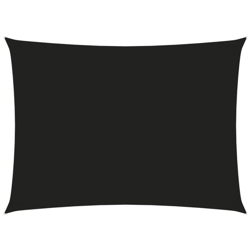 Parasole a Vela Oxford Rettangolare 3,5x5 m Nero Parasole a Vela Oxford Rettangolare 3,5x5 m Nero