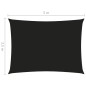 Parasole a Vela Oxford Rettangolare 3,5x5 m Nero Parasole a Vela Oxford Rettangolare 3,5x5 m Nero