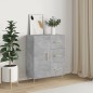 vidaXL Credenza Grigio Cemento 69,5x34x90 cm in Legno Multistrato vidaXL Credenza Grigio Cemento 69,5x34x90 cm in Legno Multistrato