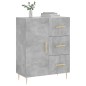 vidaXL Credenza Grigio Cemento 69,5x34x90 cm in Legno Multistrato vidaXL Credenza Grigio Cemento 69,5x34x90 cm in Legno Multistrato