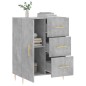 vidaXL Credenza Grigio Cemento 69,5x34x90 cm in Legno Multistrato vidaXL Credenza Grigio Cemento 69,5x34x90 cm in Legno Multistrato