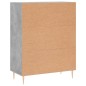 vidaXL Credenza Grigio Cemento 69,5x34x90 cm in Legno Multistrato vidaXL Credenza Grigio Cemento 69,5x34x90 cm in Legno Multistrato