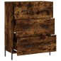 vidaXL Credenza Rovere Fumo 69,5x34x90 cm in Legno Multistrato vidaXL Credenza Rovere Fumo 69,5x34x90 cm in Legno Multistrato