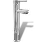 vidaXL Lavello Bagno con Miscelatore in Ceramica Ovale Bianco