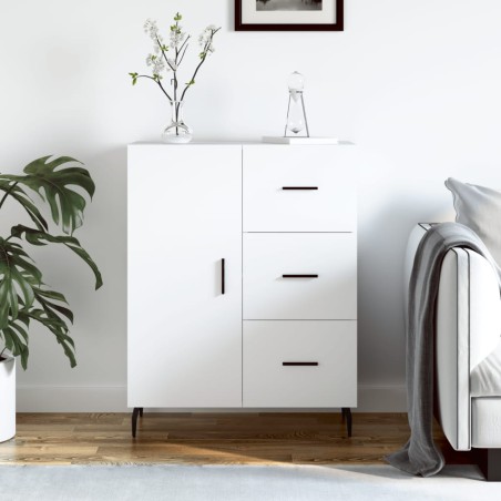 vidaXL Credenza Bianca 69,5x34x90 cm in Legno Multistrato