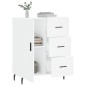 vidaXL Credenza Bianca 69,5x34x90 cm in Legno Multistrato vidaXL Credenza Bianca 69,5x34x90 cm in Legno Multistrato