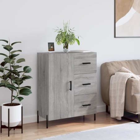 vidaXL Credenza Grigio Sonoma 69,5x34x90 cm in Legno Multistrato