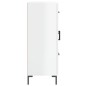 vidaXL Credenza 69,5x34x90 cm in Legno Multistrato Bianco Lucido vidaXL Credenza 69,5x34x90 cm in Legno Multistrato Bianco Lucido