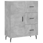 vidaXL Credenza Grigio Cemento 69,5x34x90 cm in Legno Multistrato vidaXL Credenza Grigio Cemento 69,5x34x90 cm in Legno Multistrato