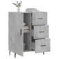 vidaXL Credenza Grigio Cemento 69,5x34x90 cm in Legno Multistrato vidaXL Credenza Grigio Cemento 69,5x34x90 cm in Legno Multistrato