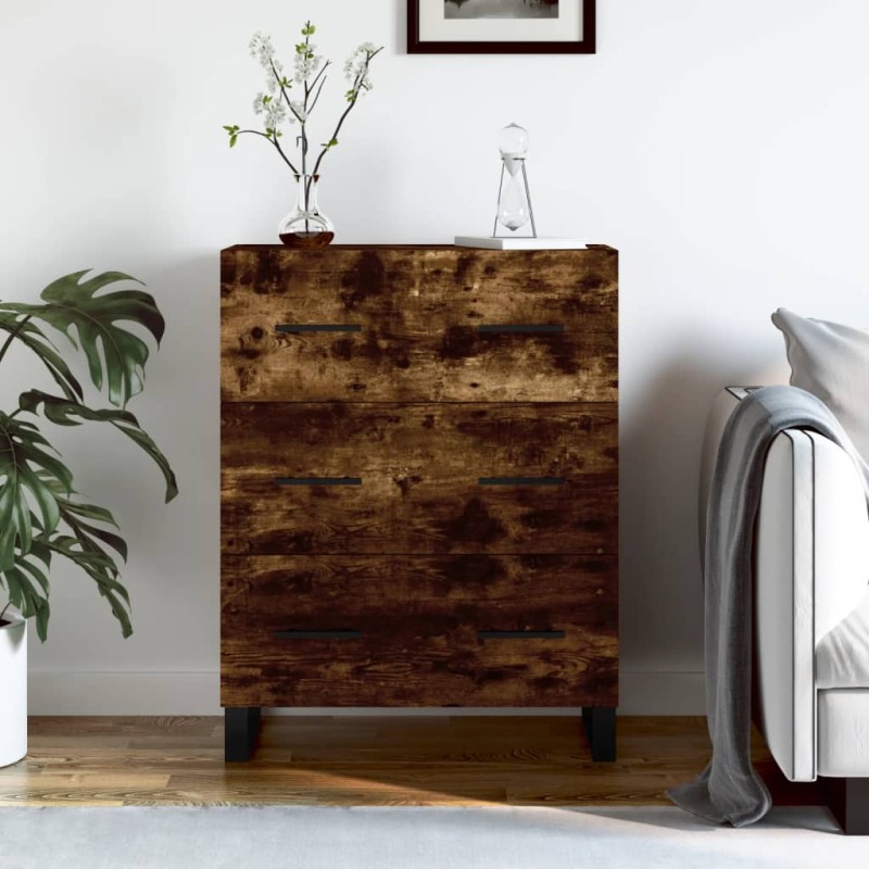 vidaXL Credenza Rovere Fumo 69,5x34x90 cm in Legno Multistrato vidaXL Credenza Rovere Fumo 69,5x34x90 cm in Legno Multistrato