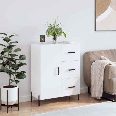 vidaXL Credenza Bianca 69,5x34x90 cm in Legno Multistrato
