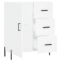 vidaXL Credenza Bianca 69,5x34x90 cm in Legno Multistrato vidaXL Credenza Bianca 69,5x34x90 cm in Legno Multistrato