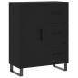 vidaXL Credenza Nera 69,5x34x90 cm in Legno Multistrato vidaXL Credenza Nera 69,5x34x90 cm in Legno Multistrato