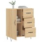 vidaXL Credenza Rovere Sonoma 69,5x34x90 cm in Legno Multistrato