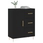 vidaXL Credenza Nera 69,5x34x90 cm in Legno Multistrato vidaXL Credenza Nera 69,5x34x90 cm in Legno Multistrato
