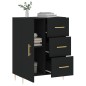 vidaXL Credenza Nera 69,5x34x90 cm in Legno Multistrato vidaXL Credenza Nera 69,5x34x90 cm in Legno Multistrato