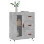 vidaXL Credenza Grigio Cemento 69,5x34x90 cm in Legno Multistrato vidaXL Credenza Grigio Cemento 69,5x34x90 cm in Legno Multistrato