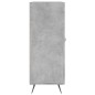 vidaXL Credenza Grigio Cemento 69,5x34x90 cm in Legno Multistrato vidaXL Credenza Grigio Cemento 69,5x34x90 cm in Legno Multistrato