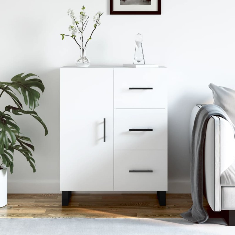 vidaXL Credenza Bianca 69,5x34x90 cm in Legno Multistrato vidaXL Credenza Bianca 69,5x34x90 cm in Legno Multistrato
