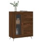 vidaXL Credenza Rovere Marrone 69,5x34x90 cm in Legno Multistrato vidaXL Credenza Rovere Marrone 69,5x34x90 cm in Legno Multistrato