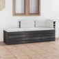 Set Divani da Giardino su Pallet 3 pz con Cuscini Massello Pino Set Divani da Giardino su Pallet 3 pz con Cuscini Massello Pino