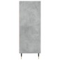 vidaXL Libreria Grigio Cemento 69,5x32,5x90 cm in Legno Multistrato
