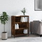 vidaXL Scaffale Rovere Fumo 69,5x32,5x90 cm in Legno Multistrato vidaXL Scaffale Rovere Fumo 69,5x32,5x90 cm in Legno Multistrato