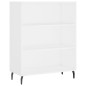 vidaXL Scaffale Bianco 69,5x32,5x90 cm in Legno Multistrato