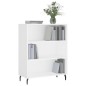 vidaXL Scaffale Bianco 69,5x32,5x90 cm in Legno Multistrato