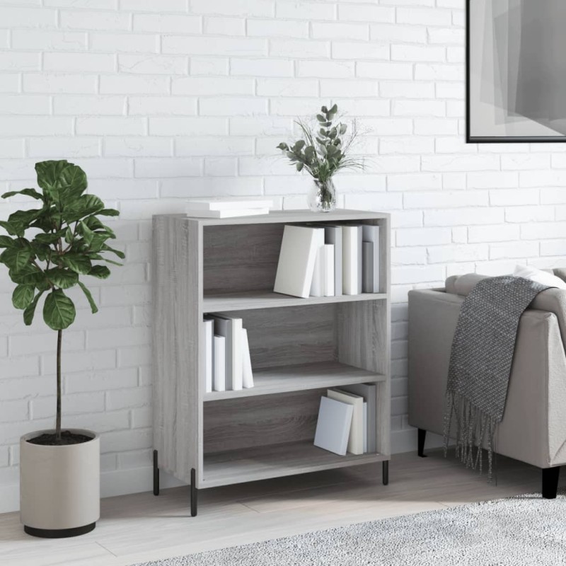 vidaXL Scaffale Grigio Sonoma 69,5x32,5x90 cm in Legno Multistrato vidaXL Scaffale Grigio Sonoma 69,5x32,5x90 cm in Legno Multistrato